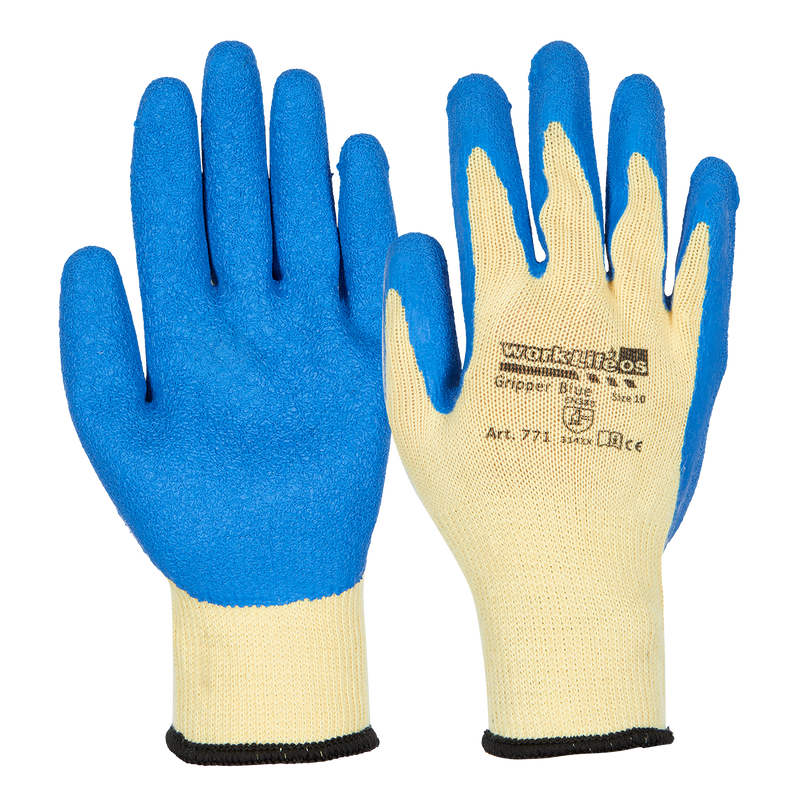 9002 Kluth Arbeitshandschuhe Grobstrick Latex