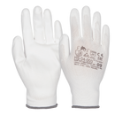 9004 Kluth Arbeitshandschuhe Feinstrick PU weiß