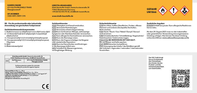 0711 Kluth PROSHIELD TRANS Flüssigkunststoff