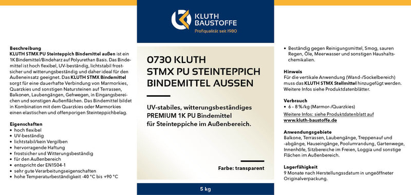 0730 Kluth STMX PU Steinteppich Bindemittel außen