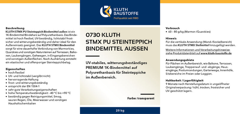 0730 Kluth STMX PU Steinteppich Bindemittel außen