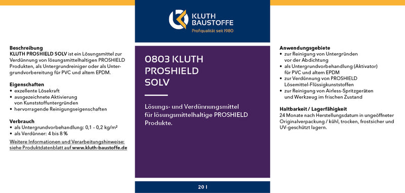 0803 Kluth PROSHIELD SOLV